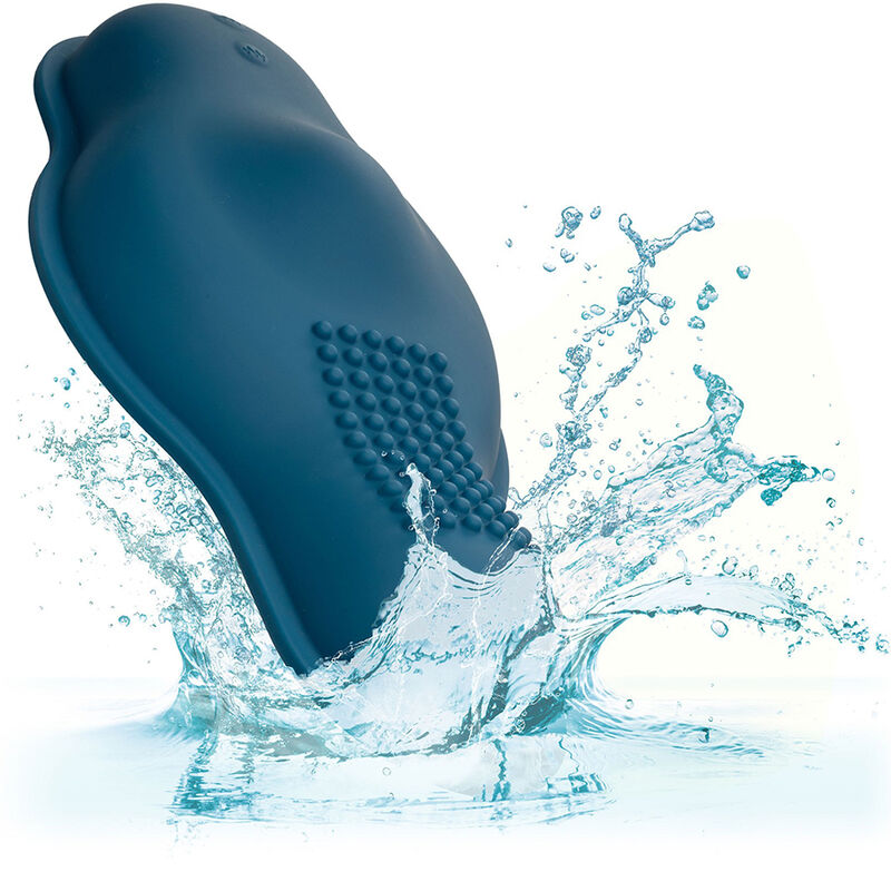 CALEXOTICS - RIDER MASSAGER DOUBLE MOTOR REMOTE CONTROL BLUE - 5