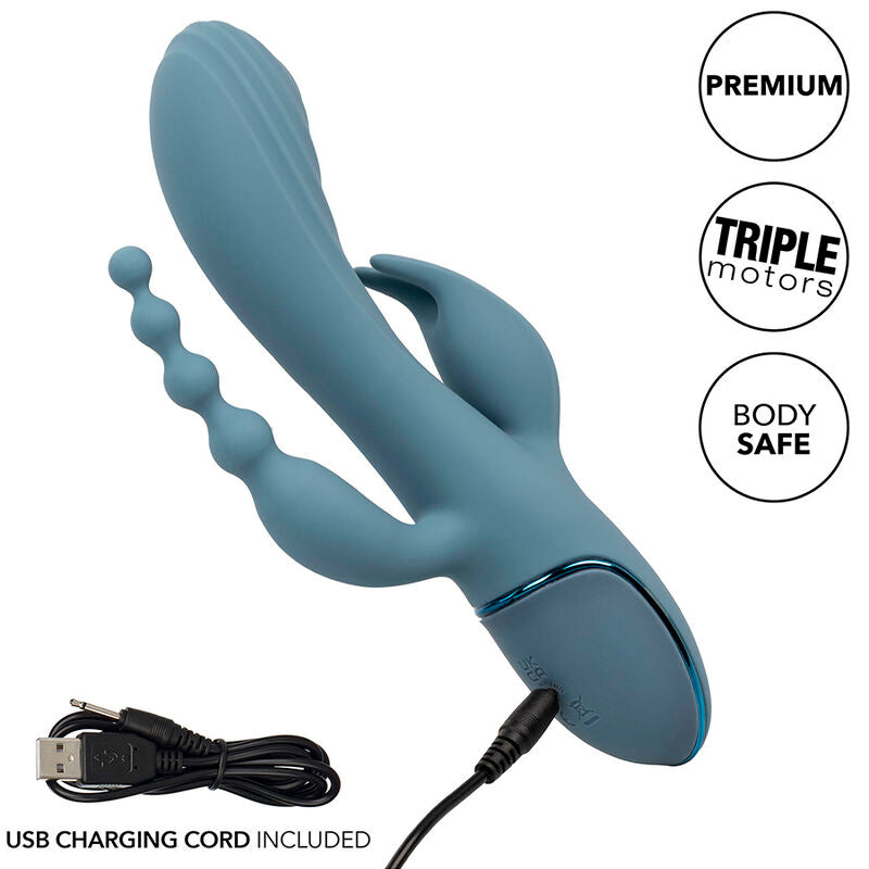 CALEXOTICS - VIBRATOR TRIPLE ECSTASY GREY - 3