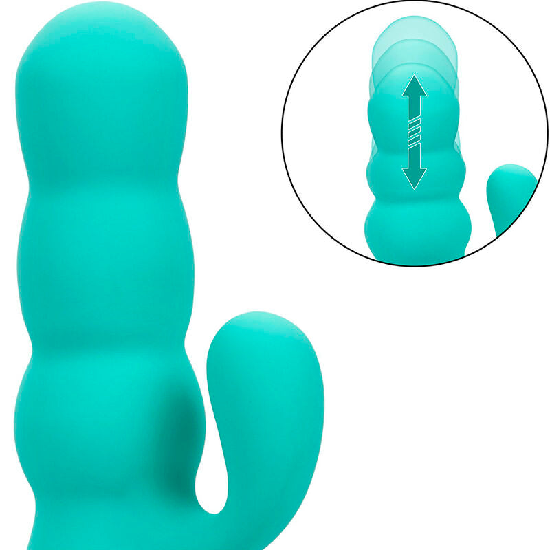 CALEXOTICS - DEL MAR DIVA VIBRATOR RABBIR AQUA GREEN BY CALIFORNIA DREAMING - 8