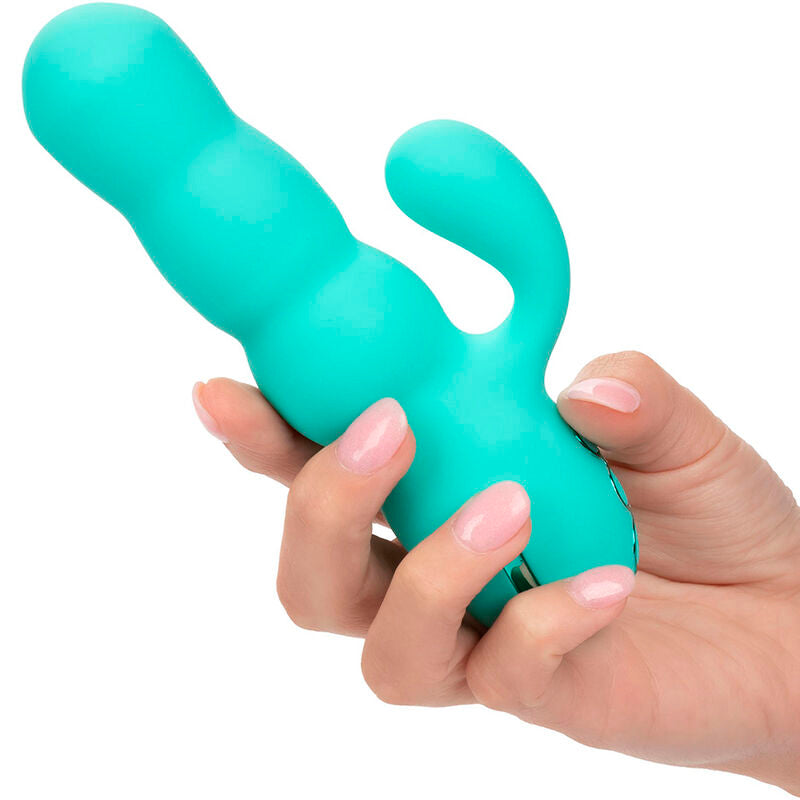 CALEXOTICS - DEL MAR DIVA VIBRATOR RABBIR AQUA GREEN BY CALIFORNIA DREAMING - 13