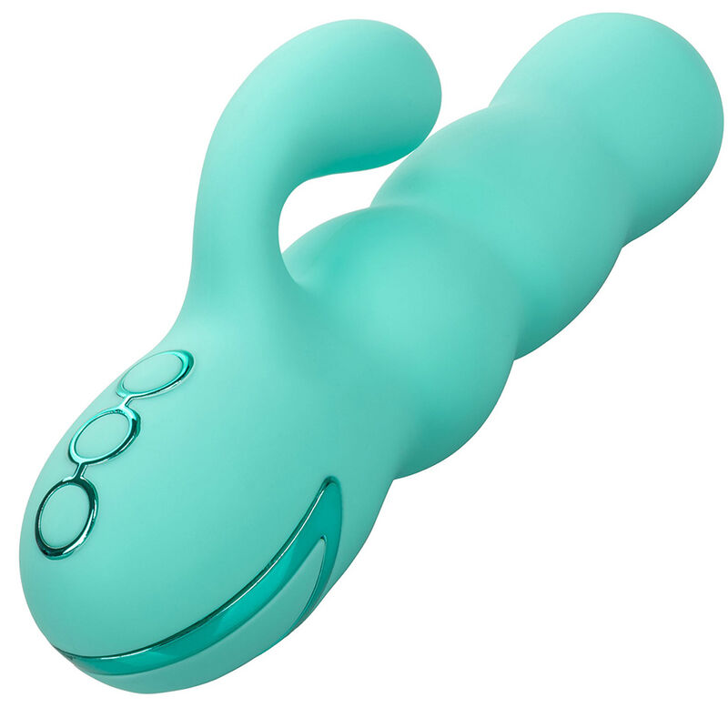 CALEXOTICS - DEL MAR DIVA VIBRATOR RABBIR AQUA GREEN BY CALIFORNIA DREAMING - 2