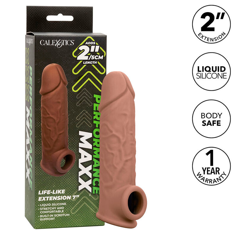 CALEXOTICS - PERFORMANCE MAXX LIFE-LIKE EXTENSION 7 BROWN SKIN - 12