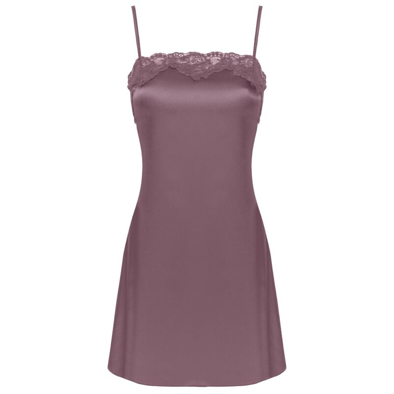 LIVCO CORSETTI FASHION - JACQUELINE LC 90249 DRESSING GOWN + SHIRT + PANTY PURPLE S/M