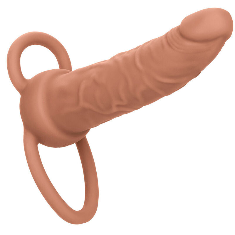 CALEXOTICS - PERFORMANCE MAXX RECHARGABLE DUAL PENETRATOR BROWN SKIN - 15