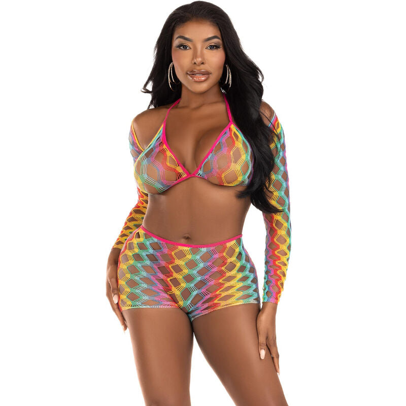 LEG AVENUE - THREE PIECE SET MULTICOLOR - 4