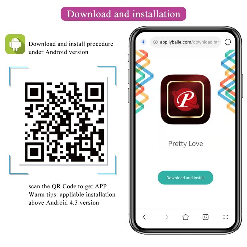 PRETTY LOVE - NYMPH APP CONTROLLED VIBRATING EGG LILA