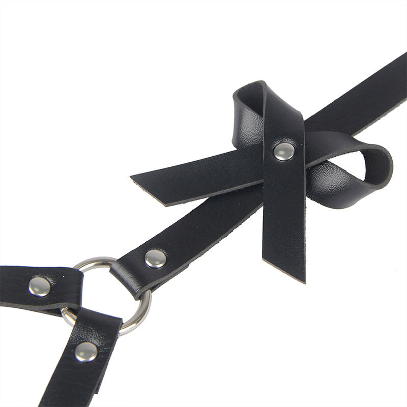 SUBBLIME - LEATHER WAIST AND LEG HARNESS BLACK ONE SIZE - 6