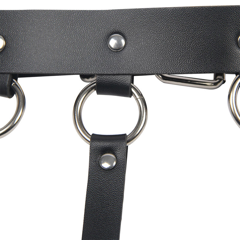 SUBBLIME - CHEST HARNESS WITH BIG RING CHAINS ONE SIZE - 8