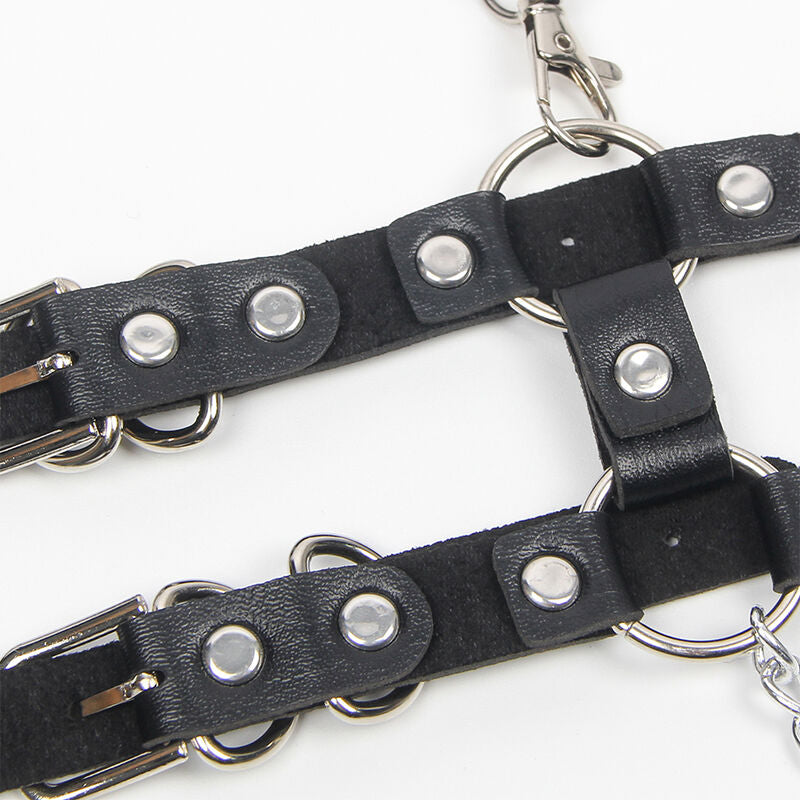 SUBBLIME - HARNESS WITH STRAPS AND CHAIN DETAILS ONE SIZE
