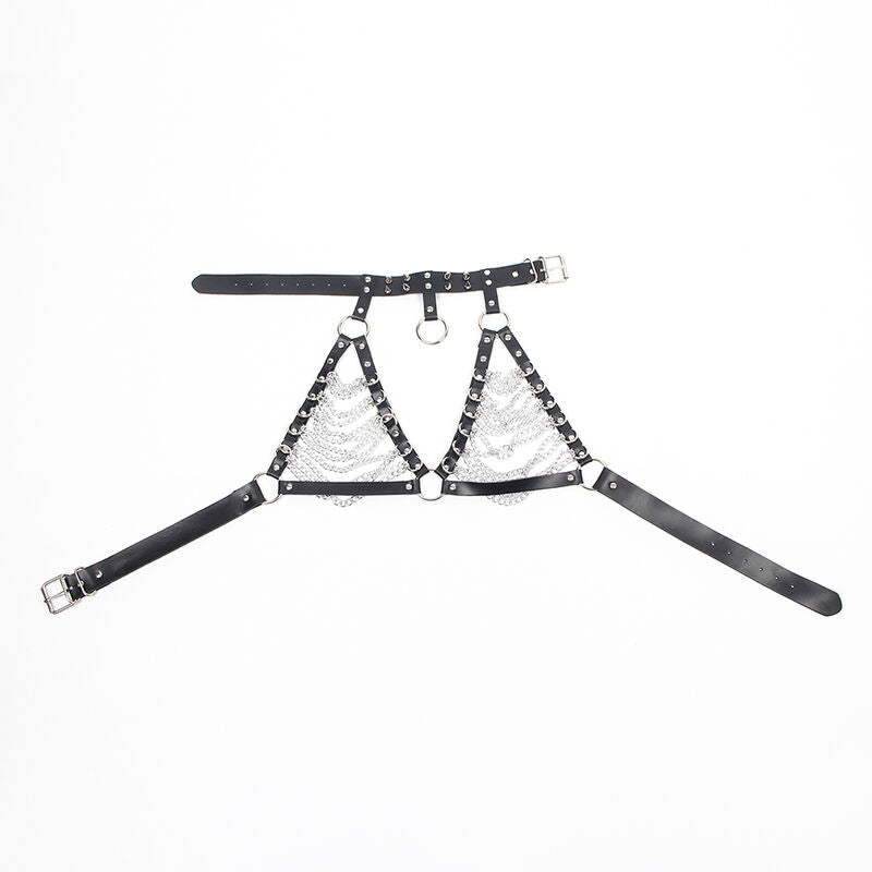 SUBBLIME - HARNESS BRA AND NECKLACE WITH CHAINS ONE SIZE - 9