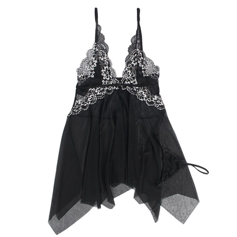 SUBBLIME - BABYDOLL FABRIC TULLE CHEST LACE L/XL - 7