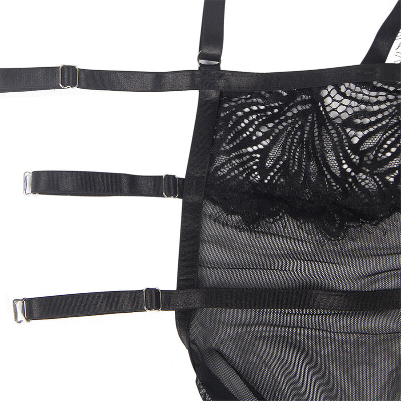 SUBBLIME - BABYDOLL WITH ADJUSTABLE LACE STRAPS BLACK L/XL - S/M - 25