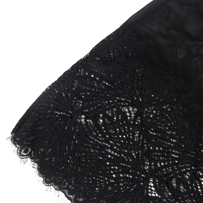 SUBBLIME - BABYDOLL WITH ADJUSTABLE LACE STRAPS BLACK L/XL - S/M - 23