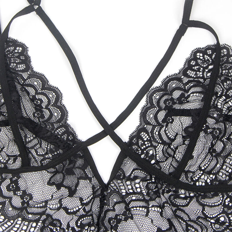 SUBBLIME - LACE BODY POLICE COSTUME BLACK L/XL - 14