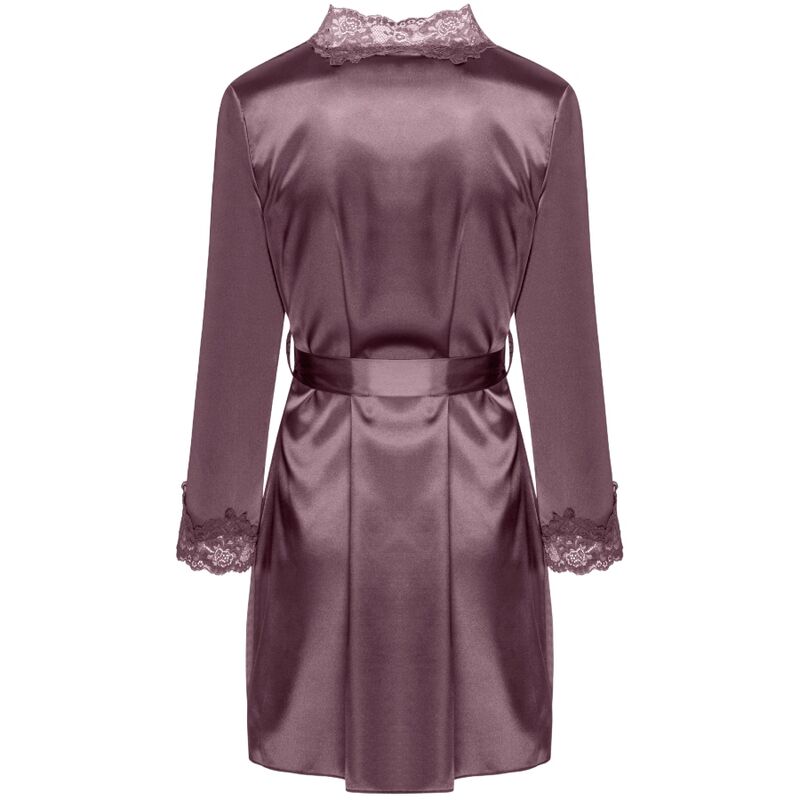 LIVCO CORSETTI FASHION - JACQUELINE LC 90249 DRESSING GOWN + SHIRT + PANTY PURPLE S/M