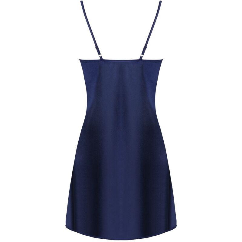 LIVCO CORSETTI FASHION - JACQUELINE LC 90249 DRESSING GOWN + SHIRT + PANTY NAVY BLUE S/M