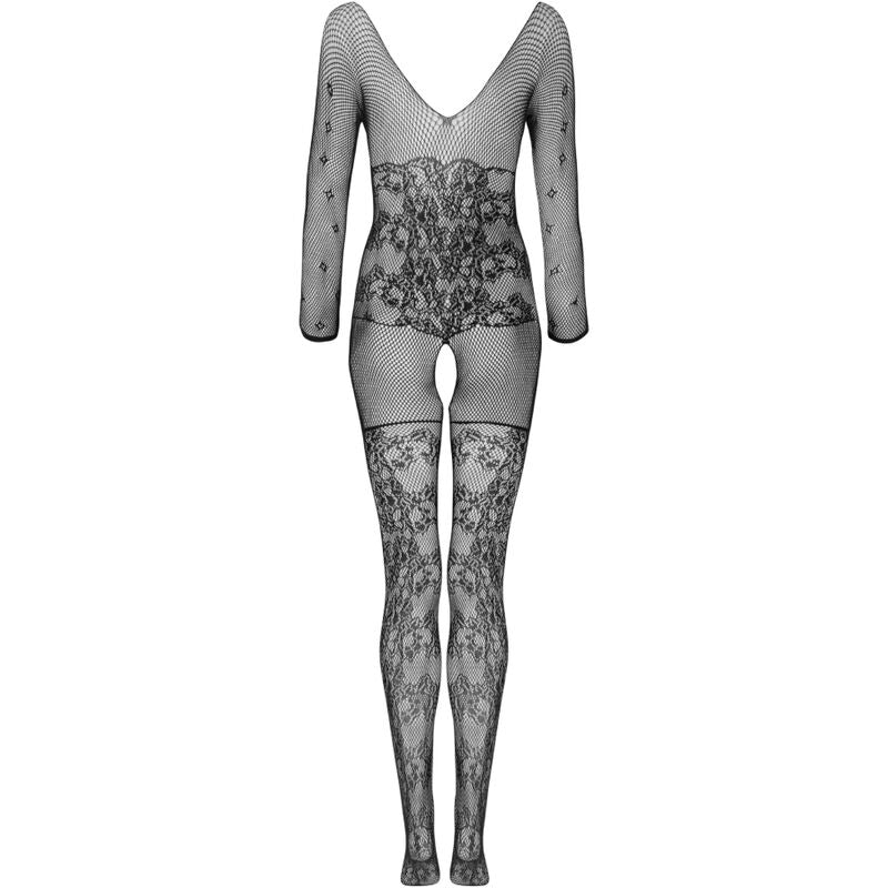 LIVCO CORSETTI FASHION - BODYSTOCKING CELDON CROTCHLESS BLACK ONE SIZE