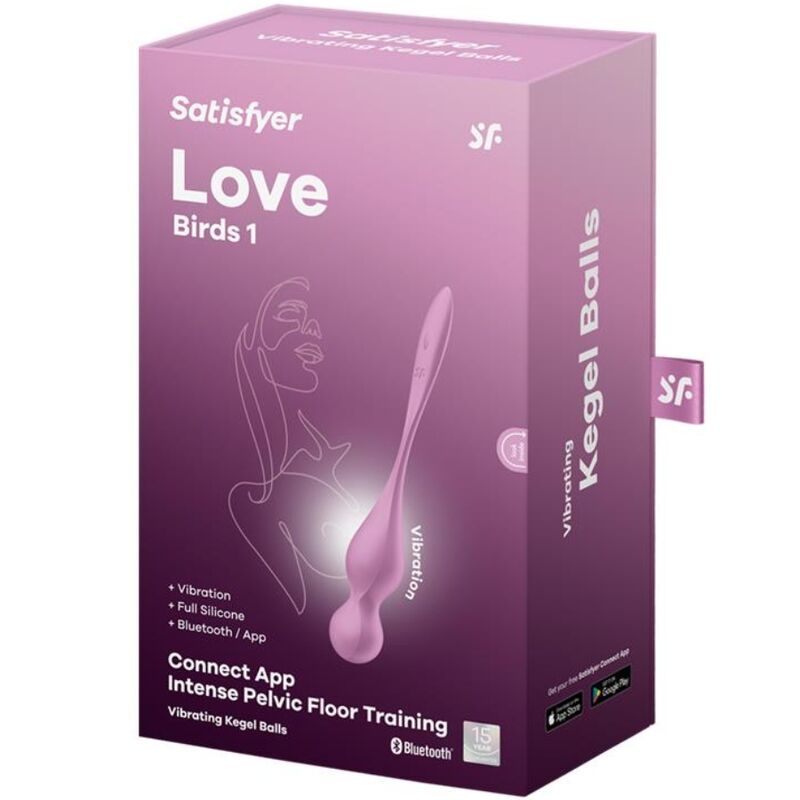 SATISFYER - LOVE BIRDS VIBRATING KEGEL BALLS PINK - 4