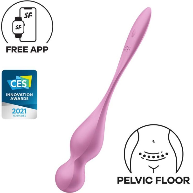SATISFYER - LOVE BIRDS VIBRATING KEGEL BALLS PINK - 6