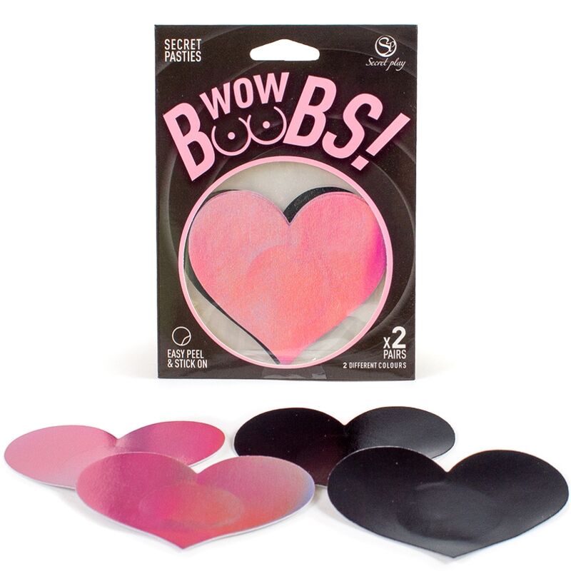 SECRET PLAY - WOW BOOBS! HEART NIPPLE COVERS - 5