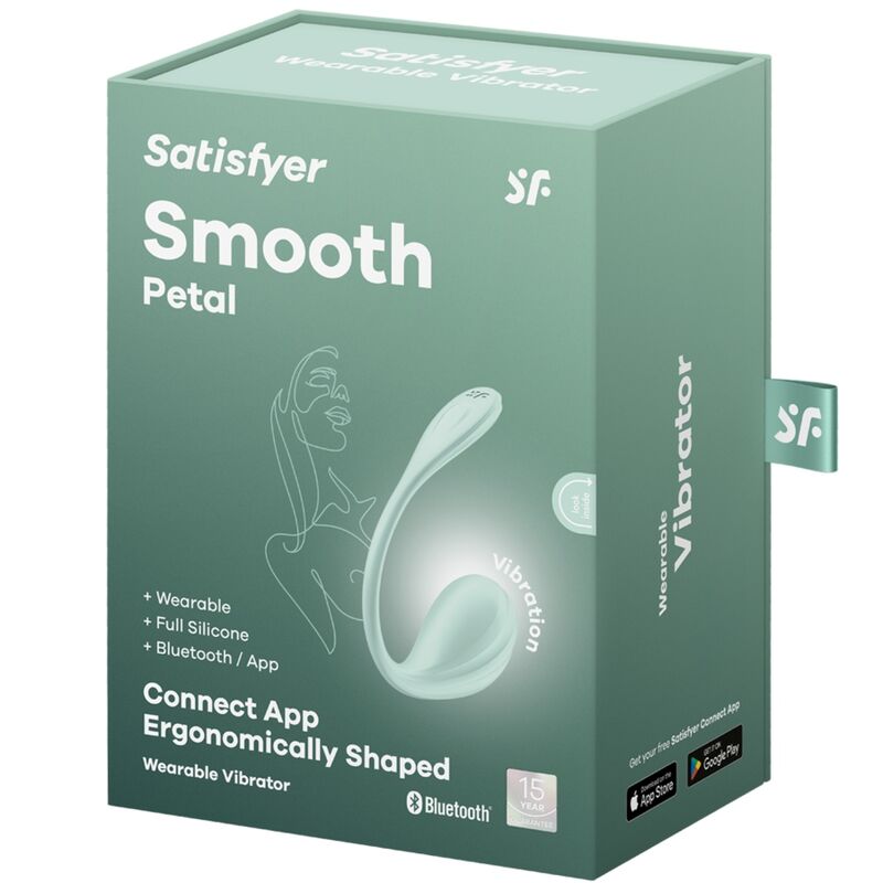 SATISFYER - SMOOTH PETAL G-POINT STIMULATOR WATER GREEN FREE APP - 4