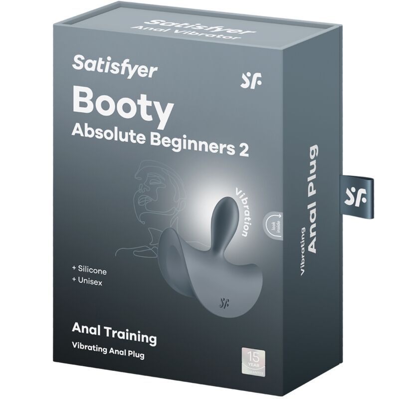 SATISFYER - BOOTY ABSOLUTE BEGINNERS 2 VIBRATORE ANALE UNISEX NERO