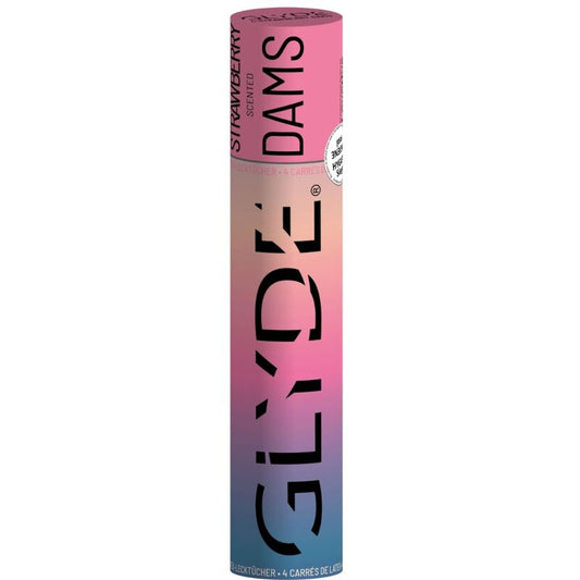 SHEER GLYDE - DAMS LAMINAS LATTICE SESSO ORALE FRAGOLA - Secretroomsexyshop