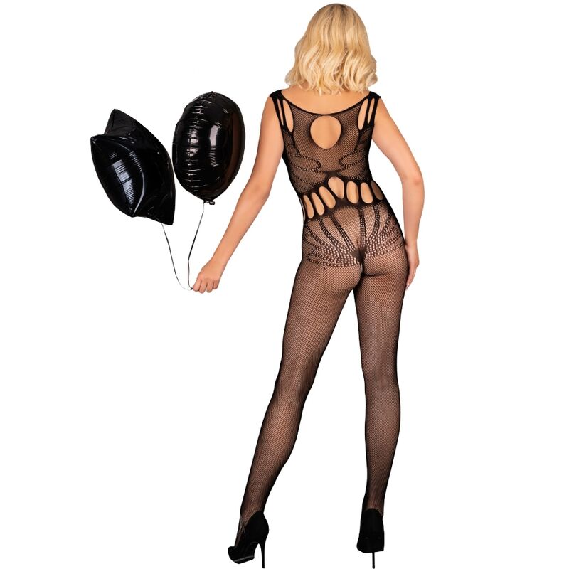 LIVCO CORSETTI FASHION - AMAHIL BODYSTOCKING CROTCHLESS BLACK ONE SIZE - 7