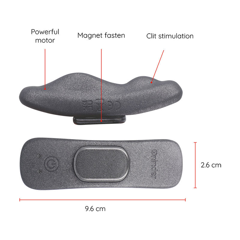 ONINDER - MANILA PANTY RECHARGEABLE VIBRATOR 9 SPEED 9.6 CM X 2.6 CM - FREE APP - 1