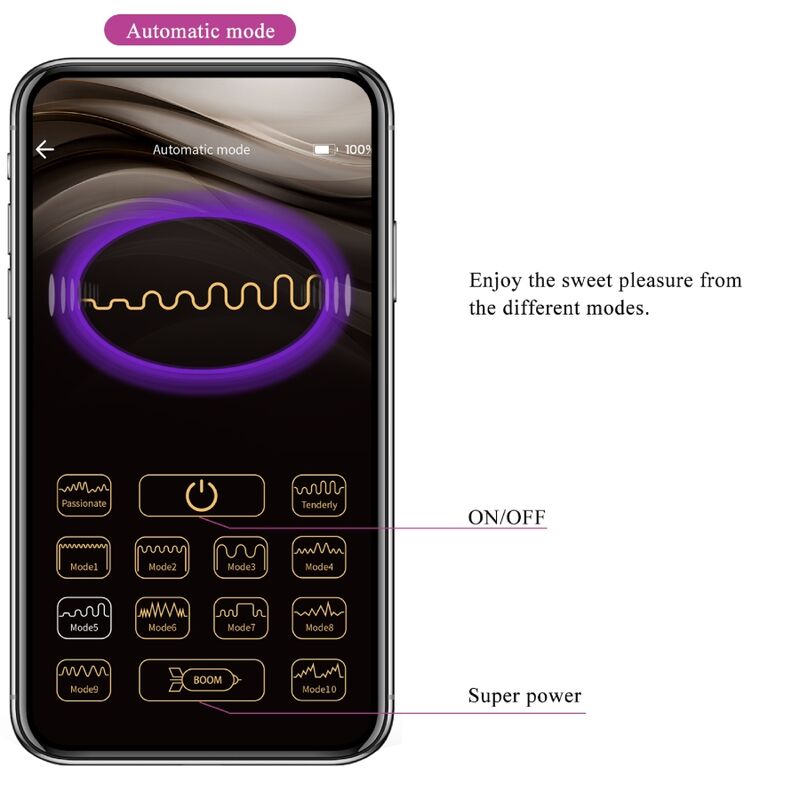 PRETTY LOVE - ETHAN RECHARGEABLE VIBRATOR LILA - 11