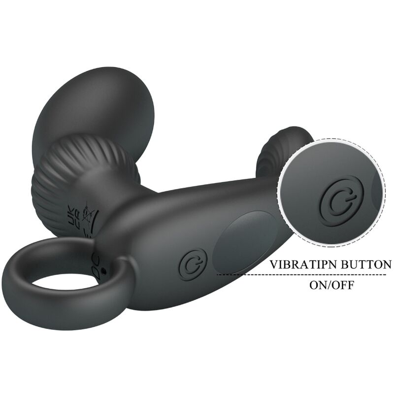 PRETTY LOVE - CAYLA ANAL VIBRATOR MASSAGER BLACK - 6