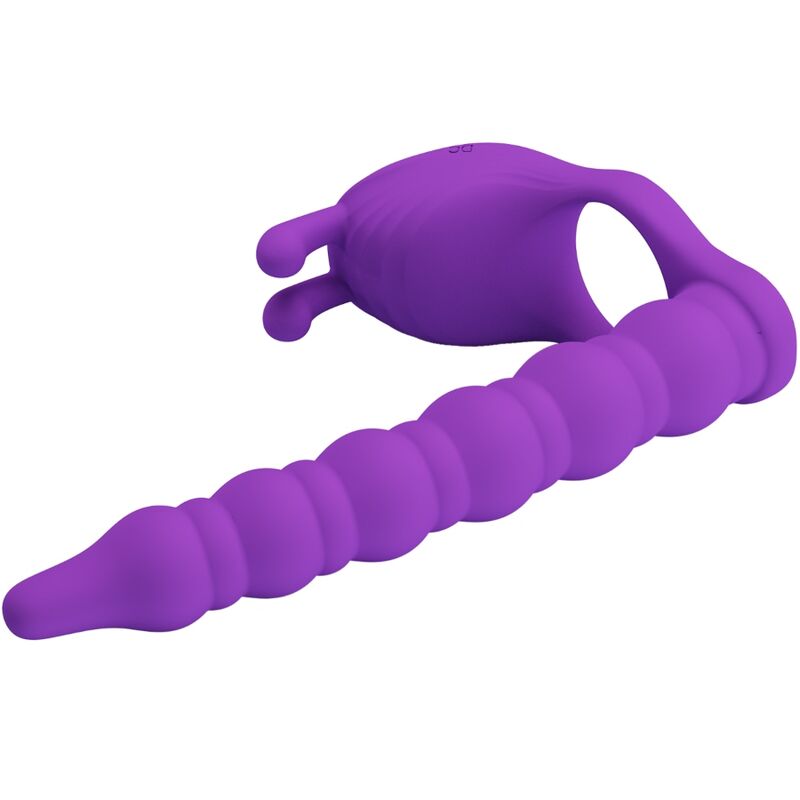 PRETTY LOVE - ANNEAU PÉNIS BLACKNEY AVEC PLUG VIBRATEUR LILA