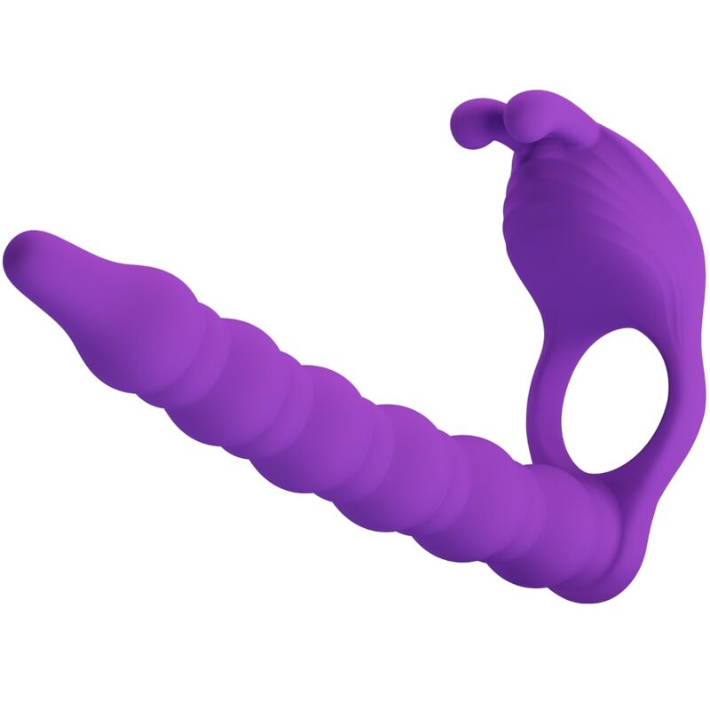 PRETTY LOVE - ANNEAU PÉNIS BLACKNEY AVEC PLUG VIBRATEUR LILA