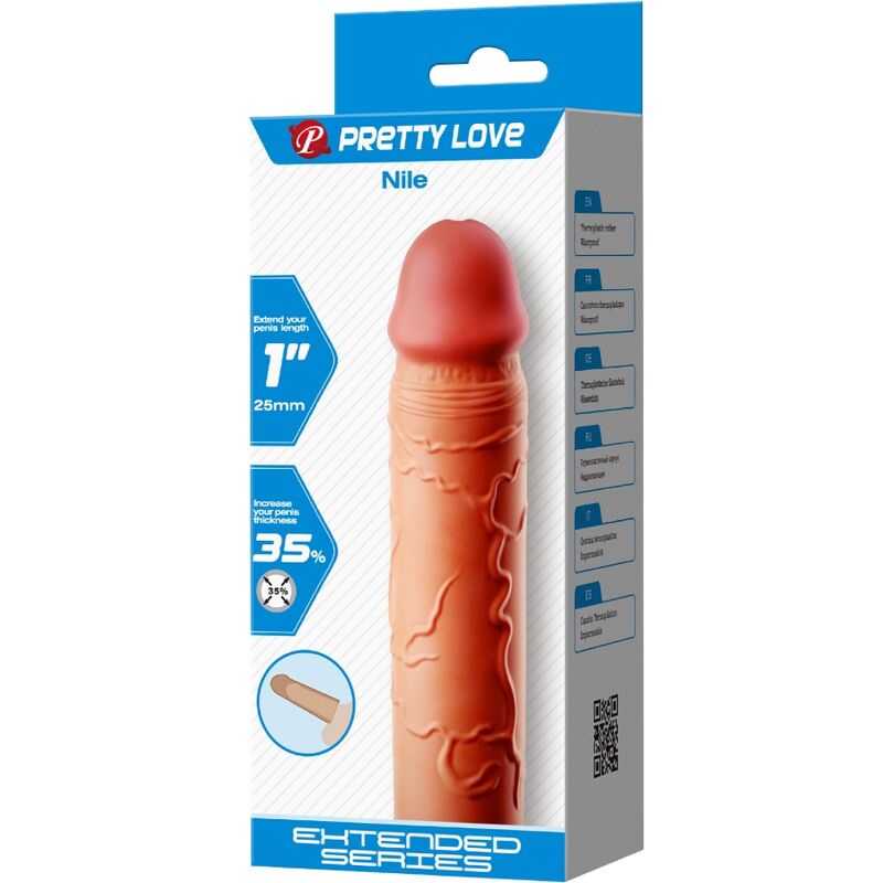 PRETTY LOVE - NILE PENIS EXTENDER COVER FLESH - 2