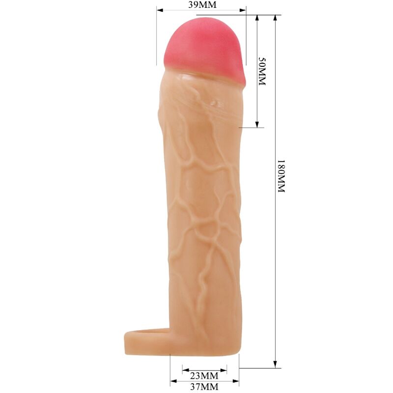 PRETTY LOVE - CHANE PENIS EXTENDER COVER FLESH - 4