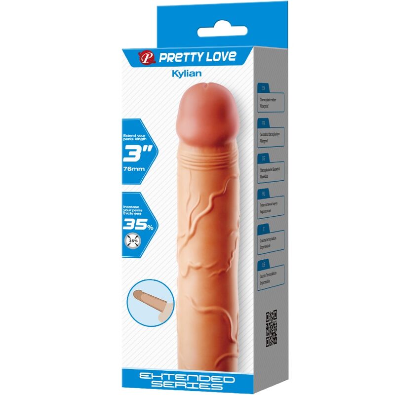 PRETTY LOVE - KYLIAN PENIS EXTENDER COVER FLESH - 6