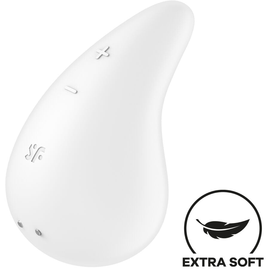 SATISFYER - DEW DROP VIBRATOR LAY-ON BLUE - WHITE - 5