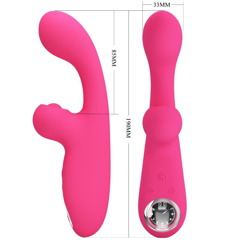 PRETTY LOVE - SKYLAR PINK STIMULATOR VIBRATOR - 10