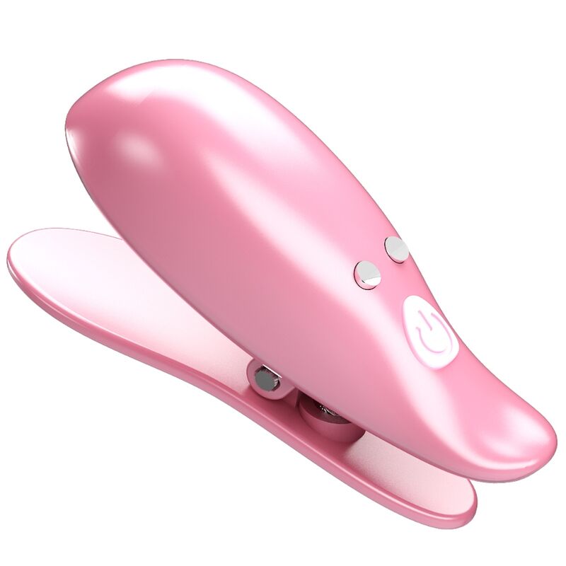 PRETTY LOVE - LEAF VIBRATING NIPPLE CLAMPS PINK - 8