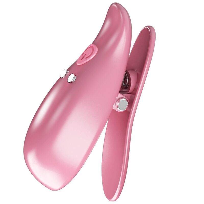 PRETTY LOVE - LEAF VIBRATING NIPPLE CLAMPS PINK - 4