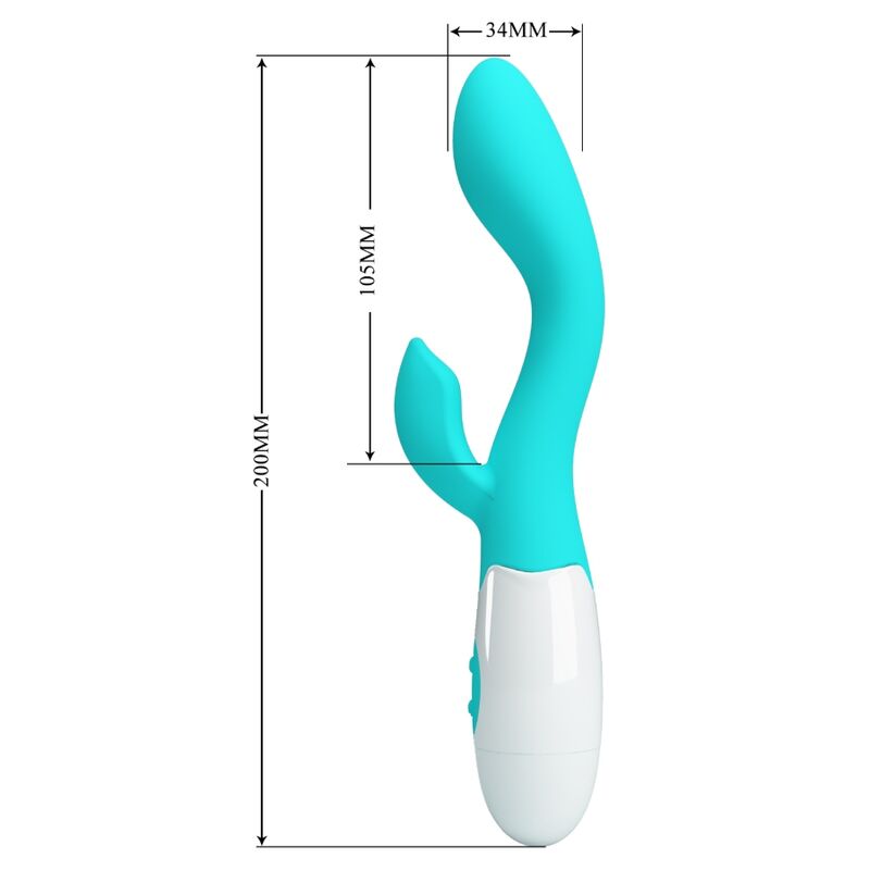 PRETTY LOVE - BRIGHTY G-SPOT VIBRATOR AQUA GREEN - 2