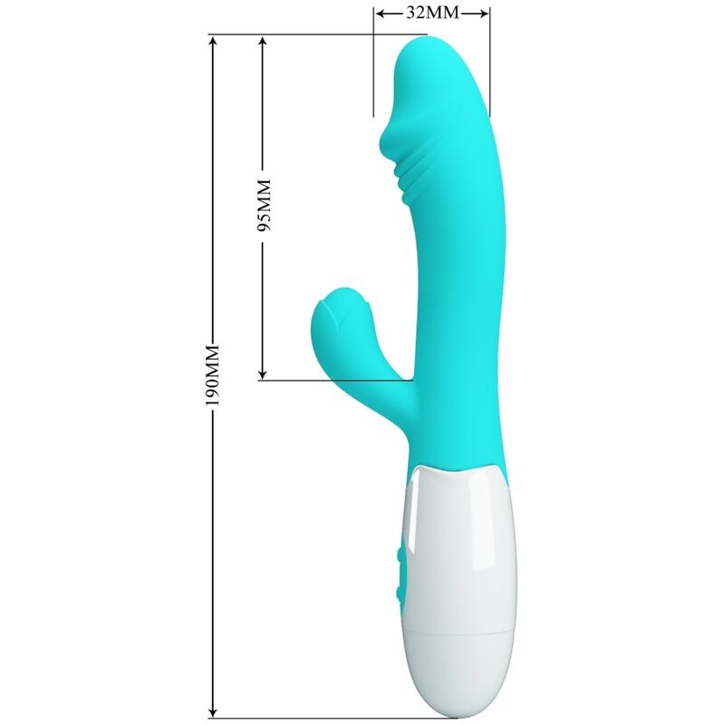 PRETTY LOVE - SNAPPY G-SPOT VIBRATOR AQUA GREEN - 7