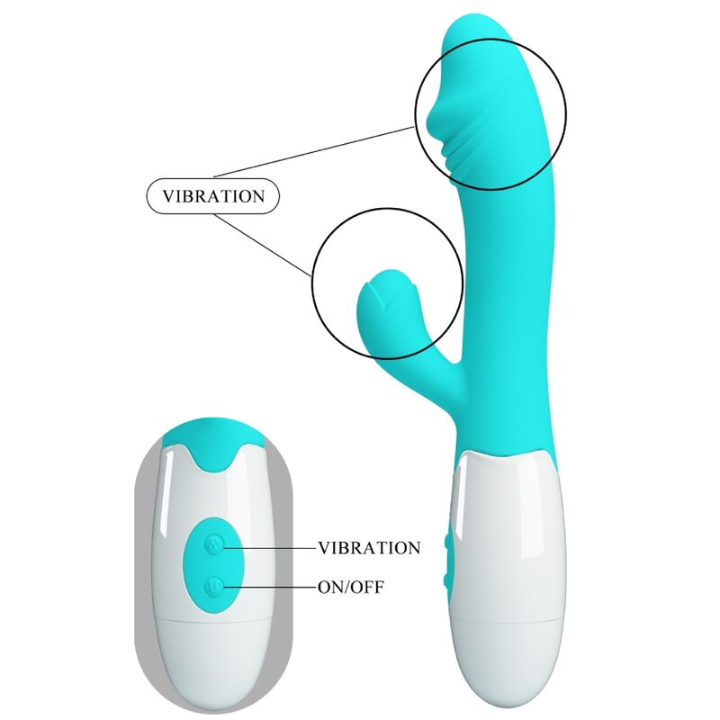 PRETTY LOVE - SNAPPY G-SPOT VIBRATOR AQUA GREEN - 2