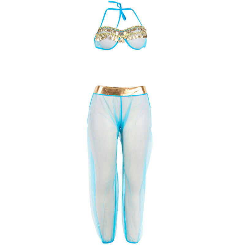 SUBBLIME - ENSEMBLE DE LENCERIA INDIA STYLE AZUL S/M