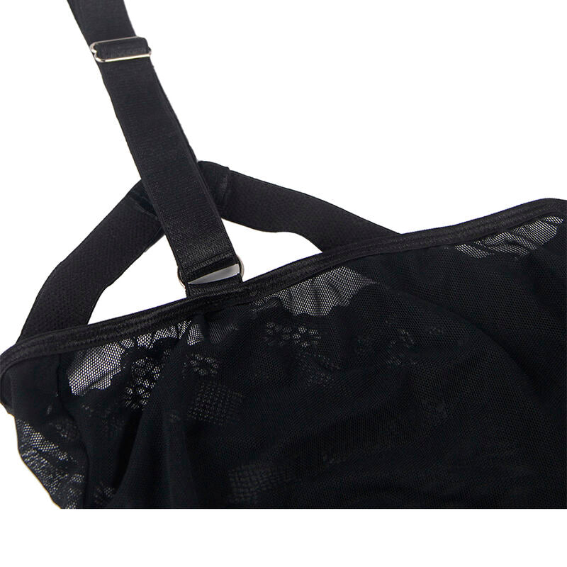 SUBBLIME - TEDDY WITH GARTER STRAP DETAIL CHEST BLACK L/XL - L/XL - 20