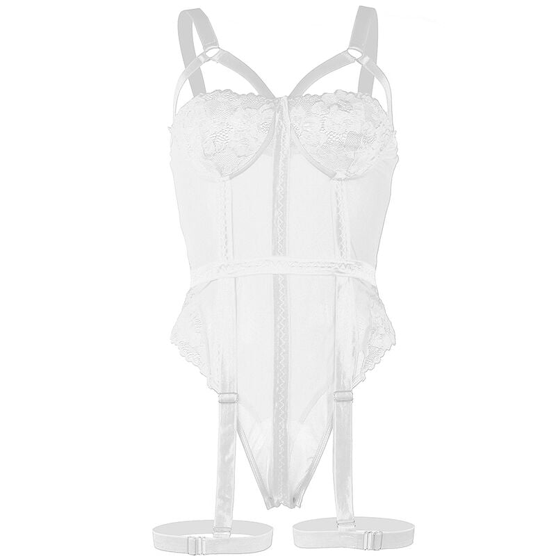 SUBBLIME - TEDDY WITH GARTER STRAP DETAIL CHEST WHITE L/XL - 7