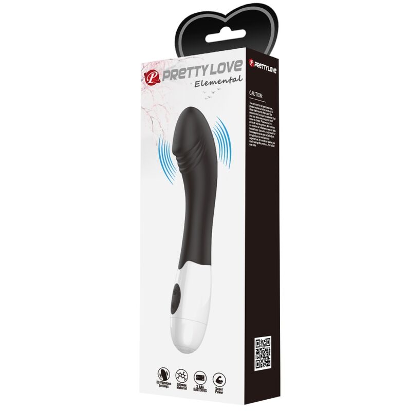 PRETTY LOVE - ELEMENTAL G-SPOT VIBRATOR 30 MODES BLACK - 1