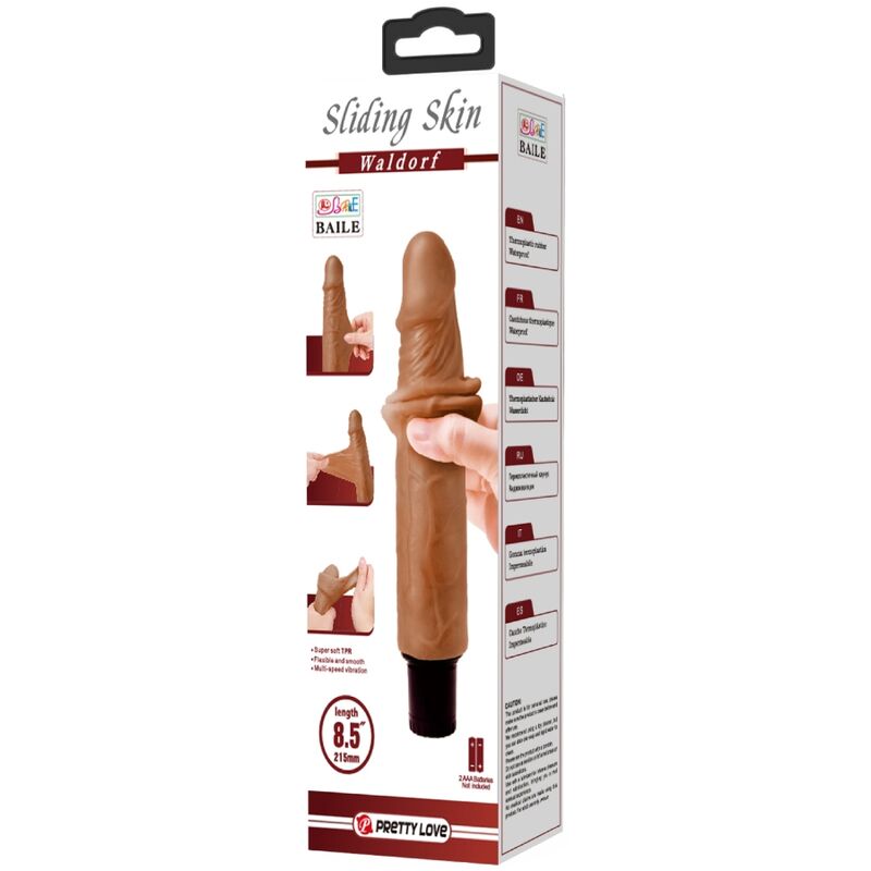 PRETTY LOVE - WALDORF REALISTIC VIBRATOR 18 CM -O- 4 CM - 10