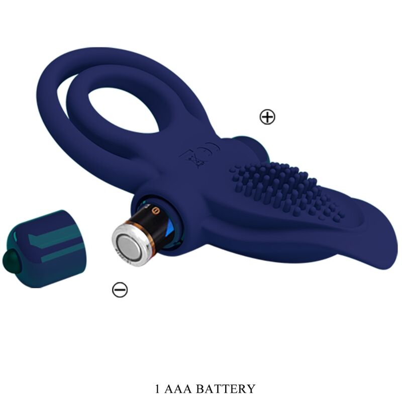 PRETTY LOVE - BRONSON DOUBLE RING WITH VIBRATION BLUE - 8