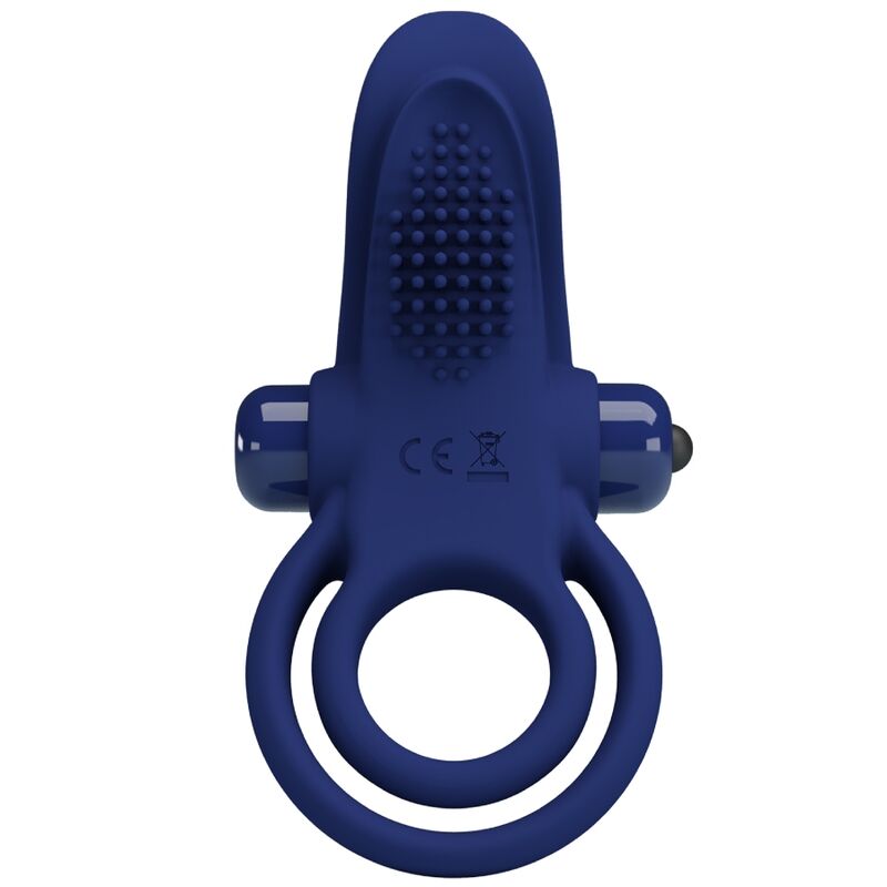 PRETTY LOVE - BRONSON DOUBLE BAGUE AVEC VIBRATION BLEU